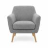 Sillón nórdico tapizado gris