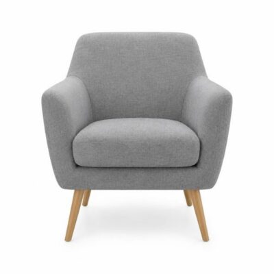 Sillón nórdico tapizado gris